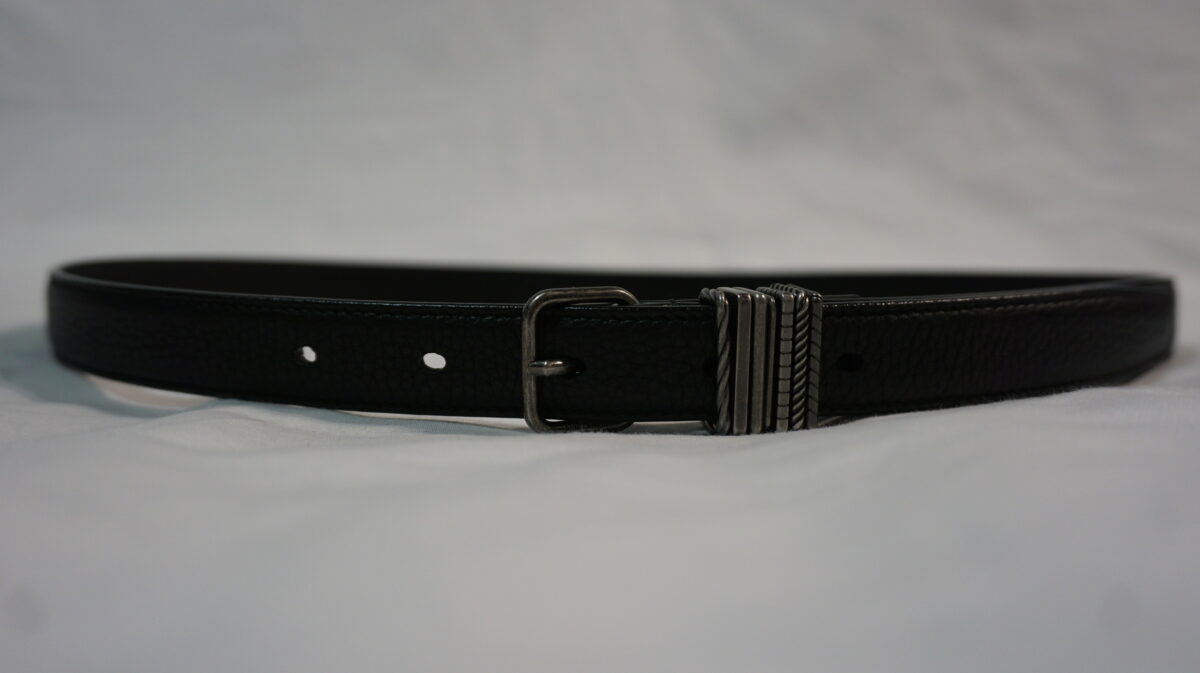 SAINT LAURENT PARIS by Anthony Vaccarello 2022SS Stacked-loop belt in grained leather | サンローランパリ バイ アンソニーヴァカレロ 2022s/s スタックループベルト（グレインドレザー）