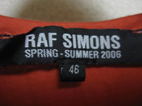 RAF SIMONS 2006SS Sleeveless Top | ラフシモンズ 2006s/s ノースリーブカットソー